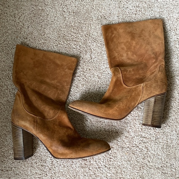 Free People Dakota Heeled Suede Midi Boot - Picture 6 of 9